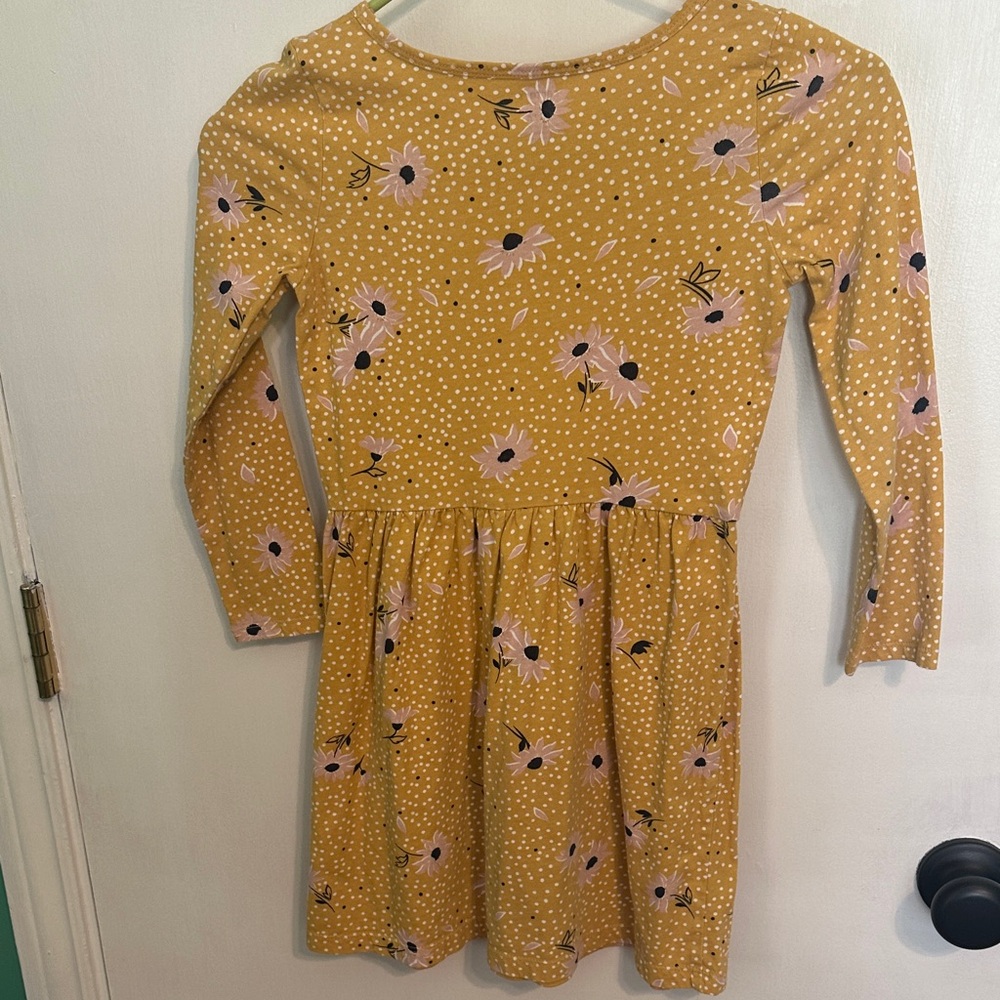Carter's Mustard Floral Kids Dress size 7 - Picture 5 of 5